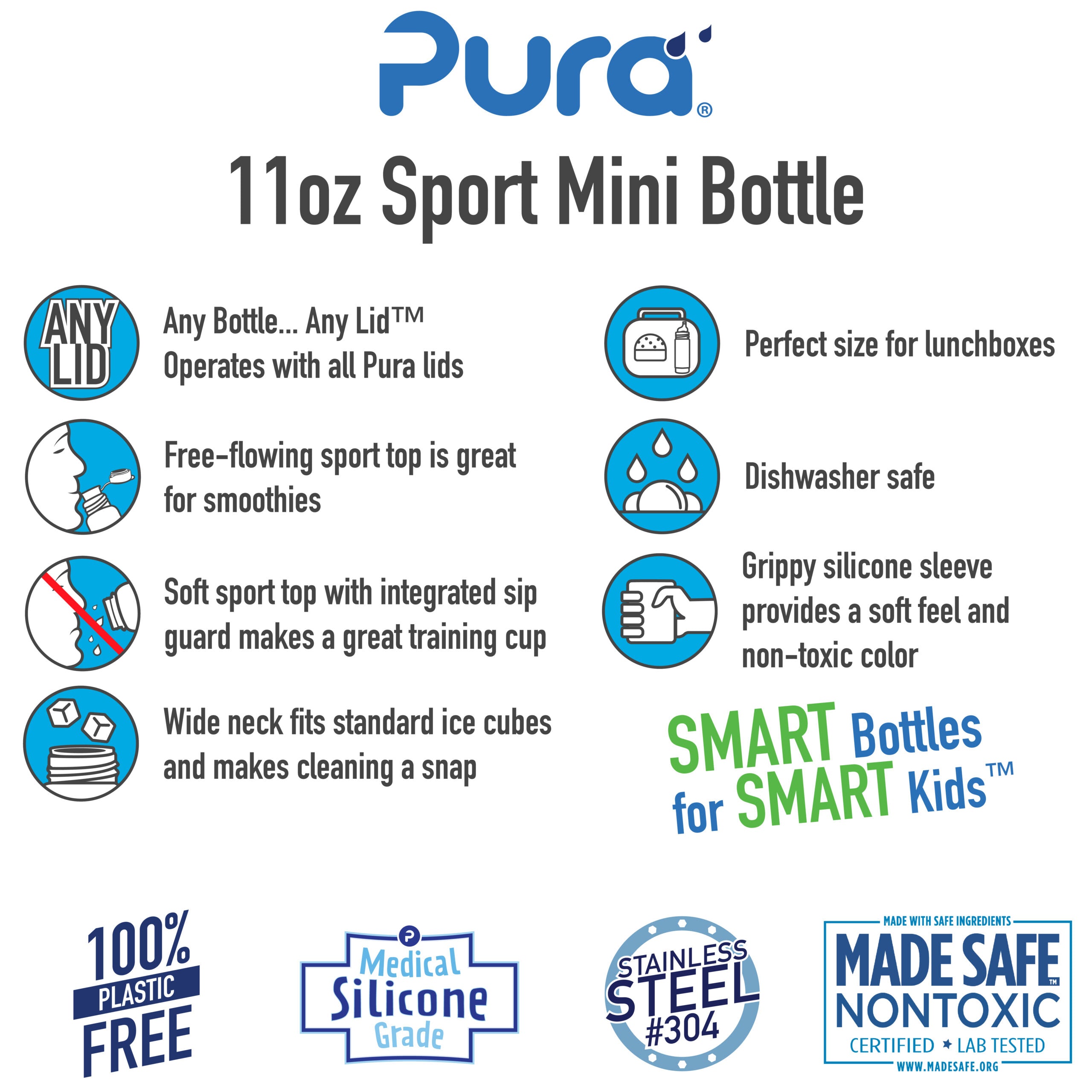 Pura Insulated Sport Bottle 22oz