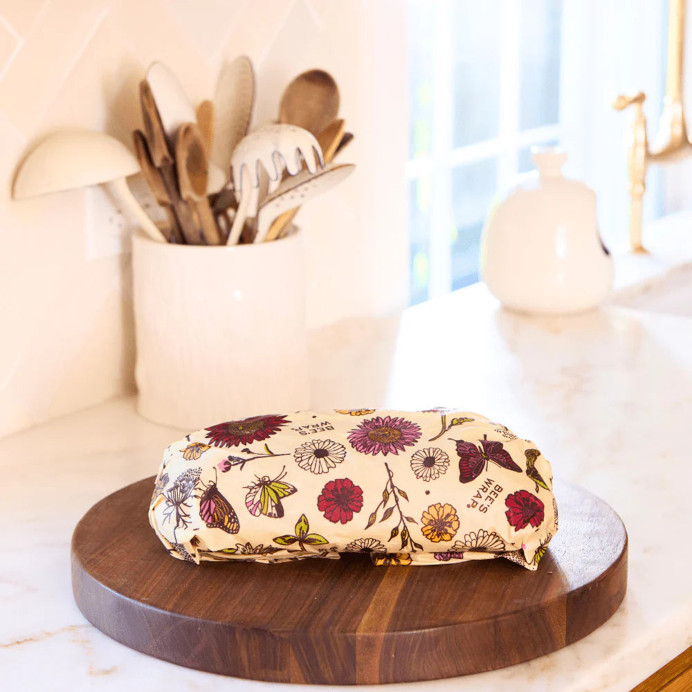 Bee's Wrap® Kasvipohjainen kestokääre leivälle, Meadow Magic