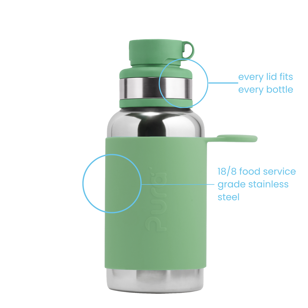 Pura Gertuvė 550 ml / moss