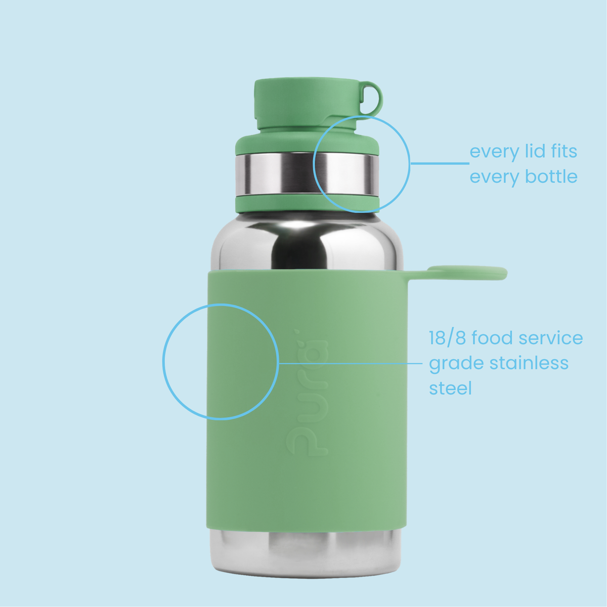 Pura Gertuvė 550 ml / moss