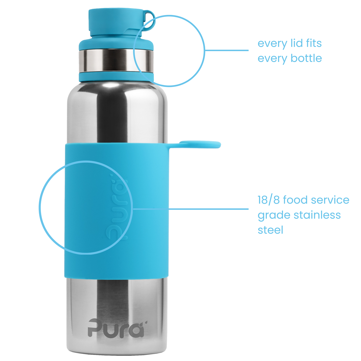 Pura Gertuvė 850 ml / aqua