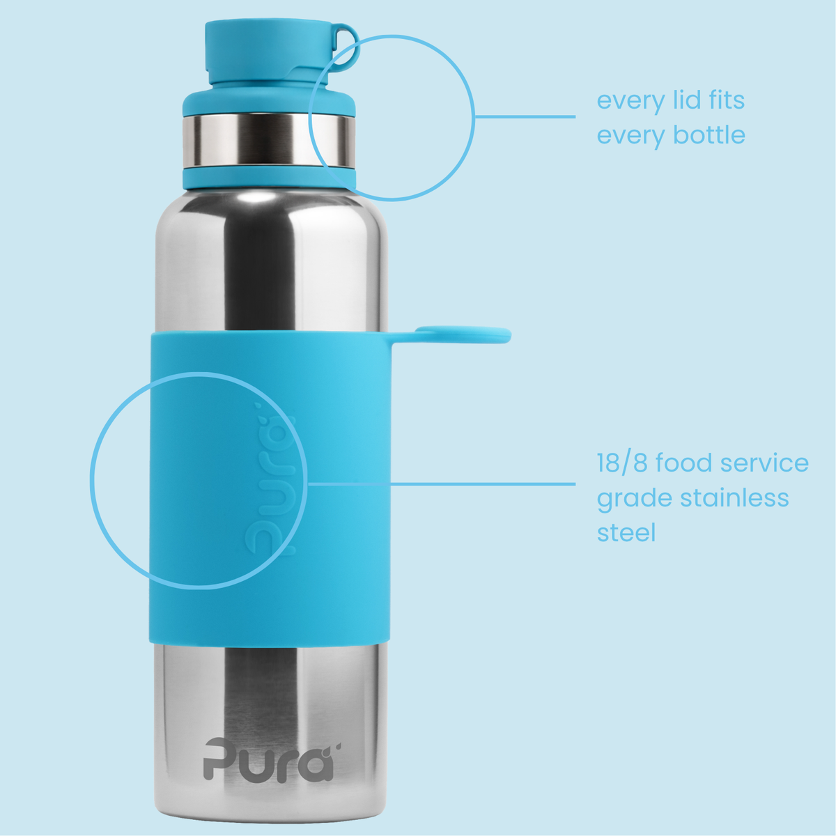 Pura Gertuvė 850 ml / aqua