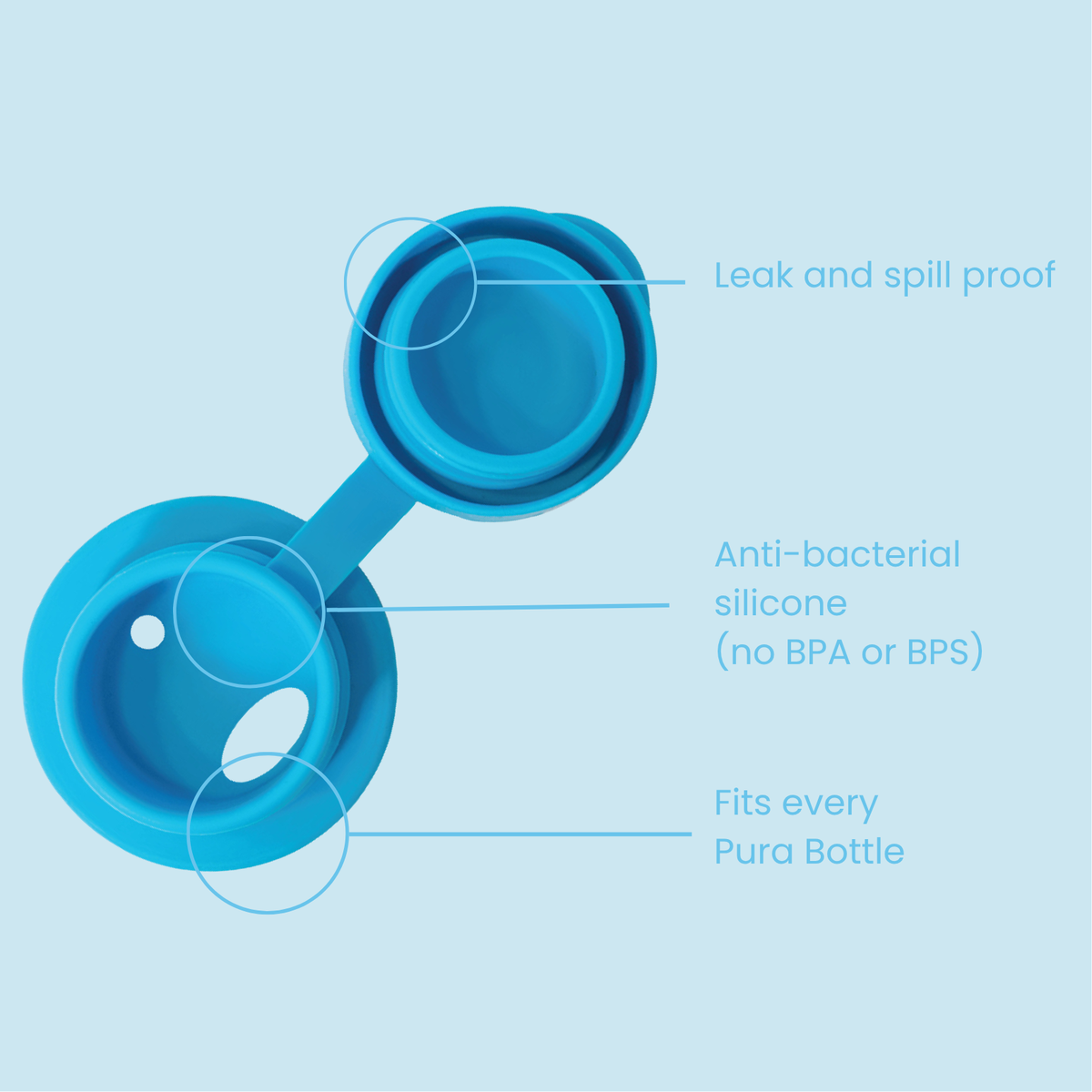 Pura Termo gertuvė 650 ml / aqua