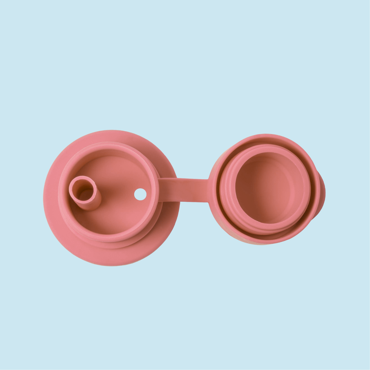 Pura Big Mouth® dangtelis su šiaudeliu / rose