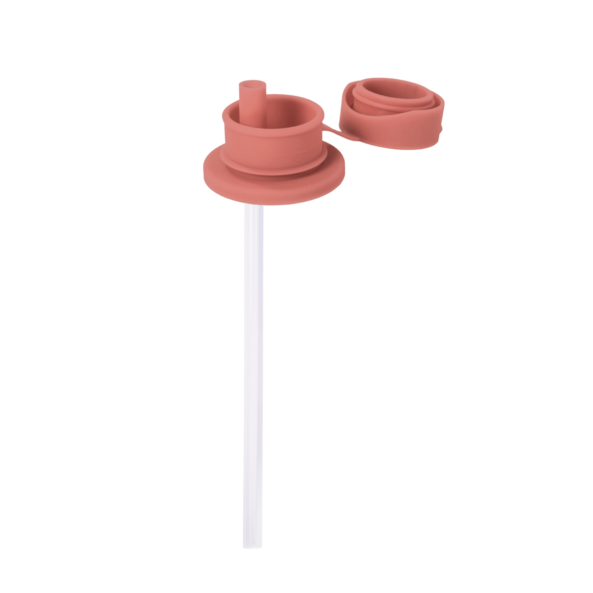 Pura Big Mouth® dangtelis su šiaudeliu / rose