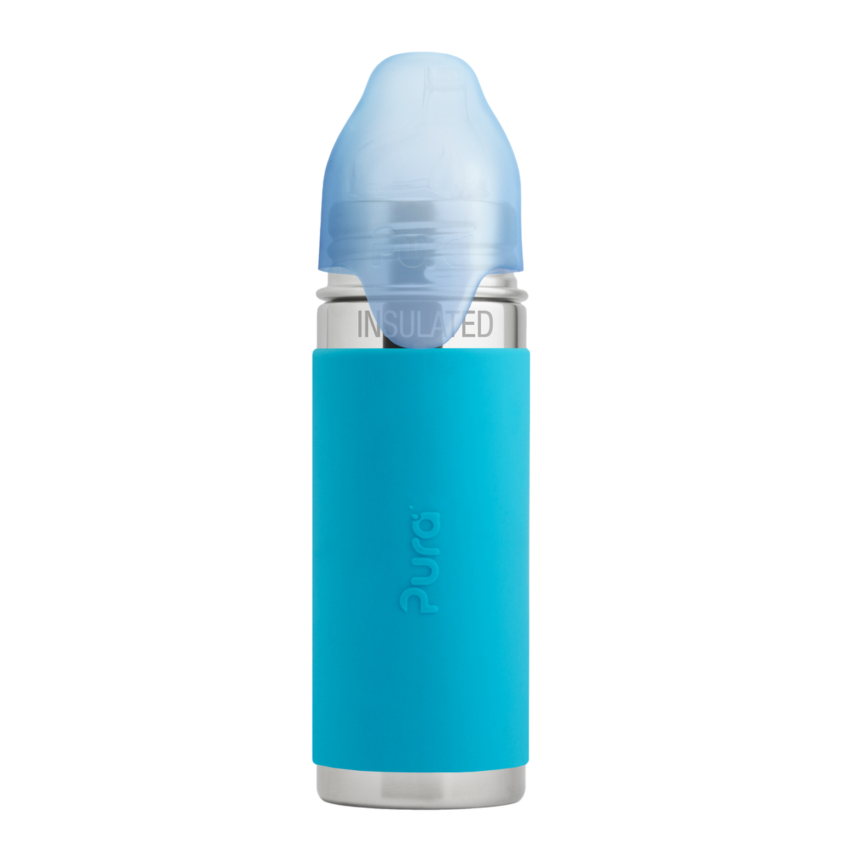 Pura Kiki Termo buteliukas su snapeliu 260 ml / aqua