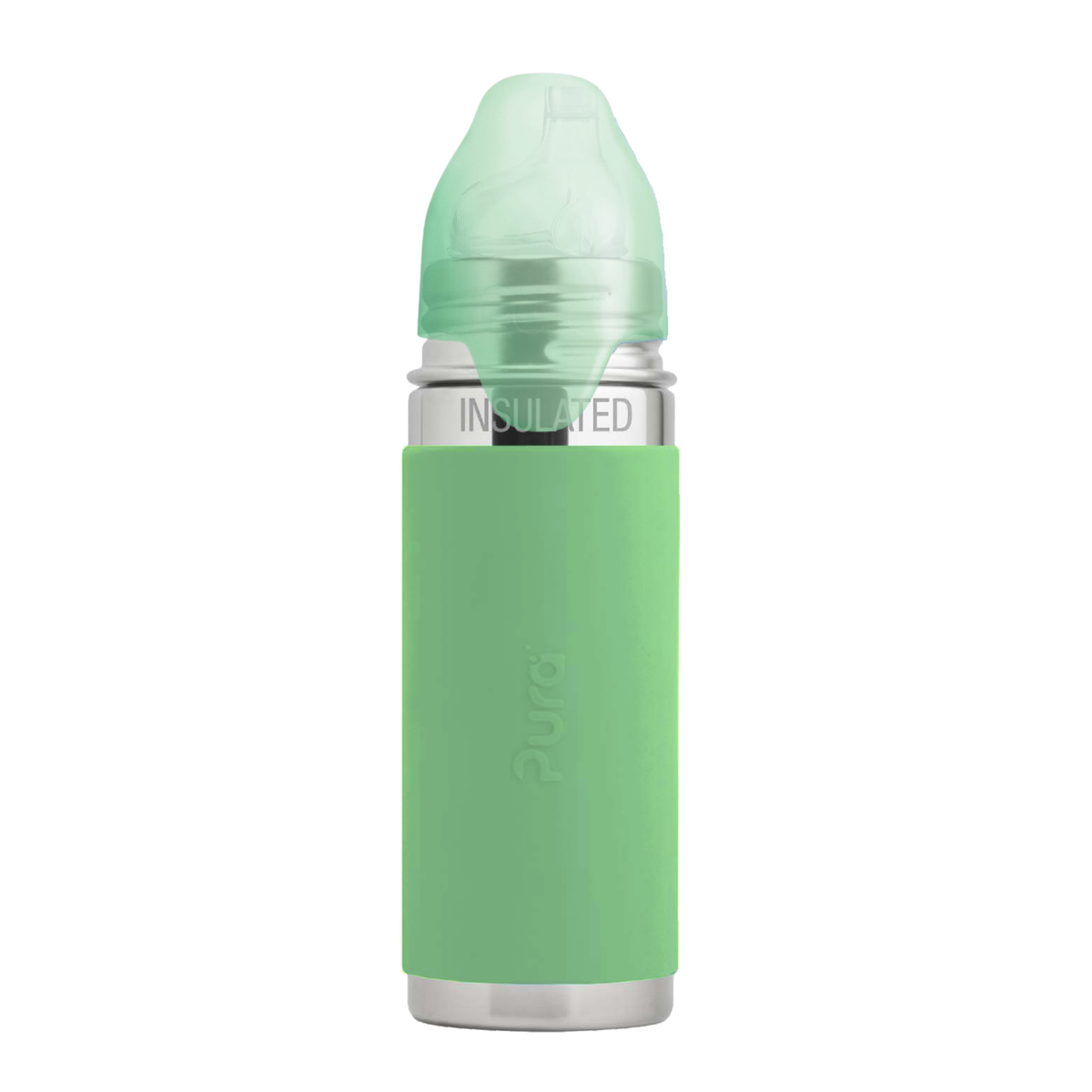 Pura Kiki Termo buteliukas su snapeliu 260 ml / moss
