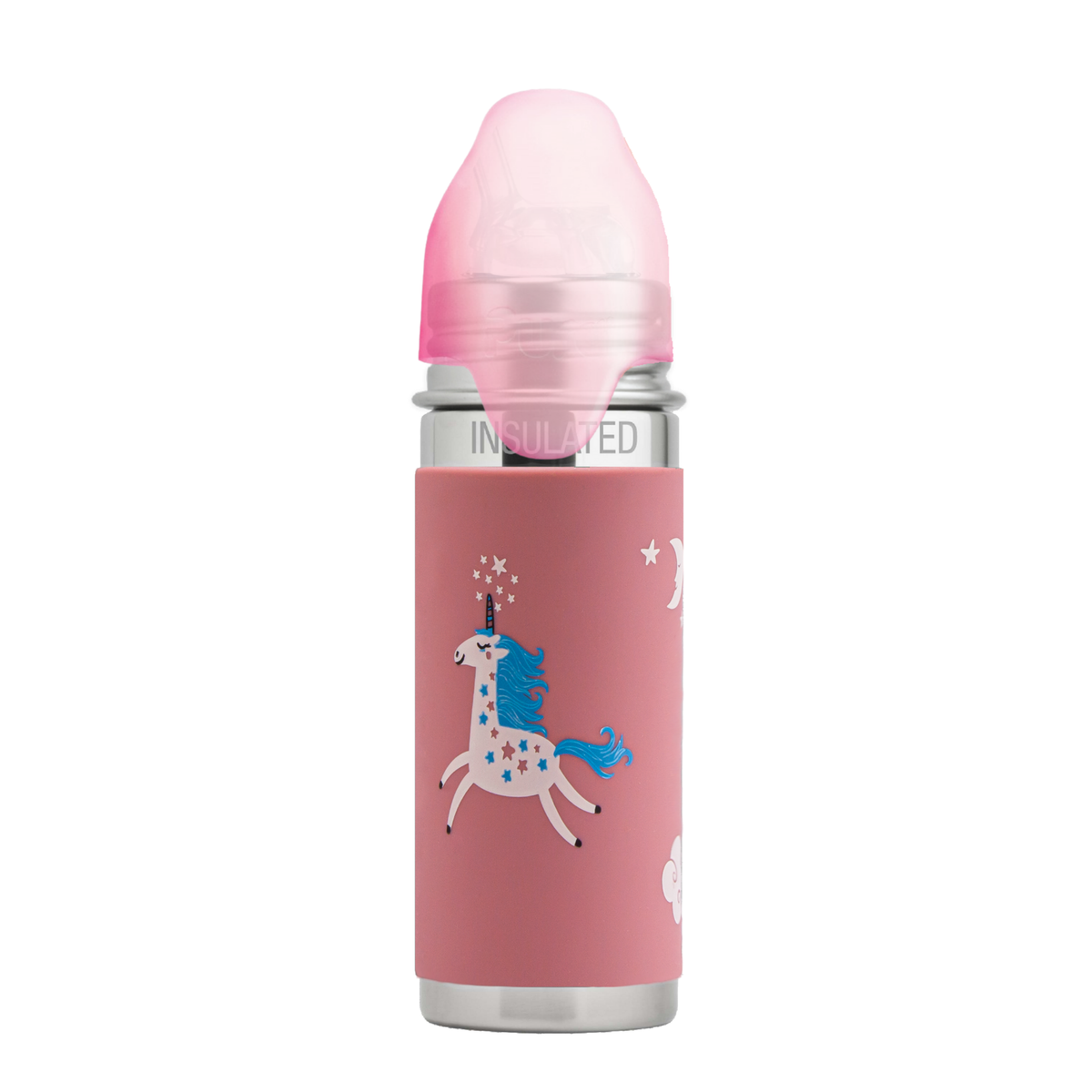 Pura Kiki Termo gertuvė su šiaudeliu Kiddo 260 ml / unicorn
