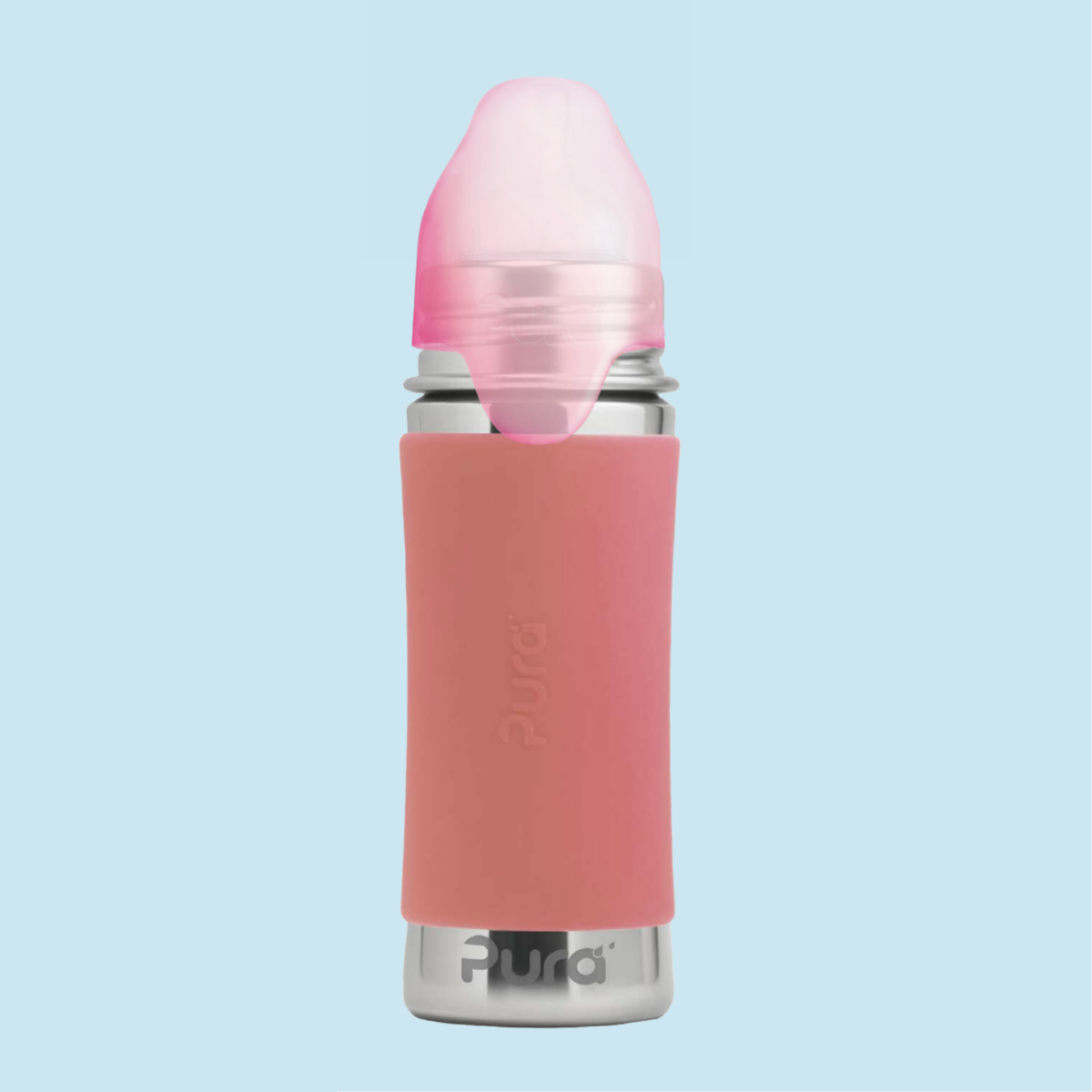 Pura Kiki maitinimo buteliukas 325 ml / rose