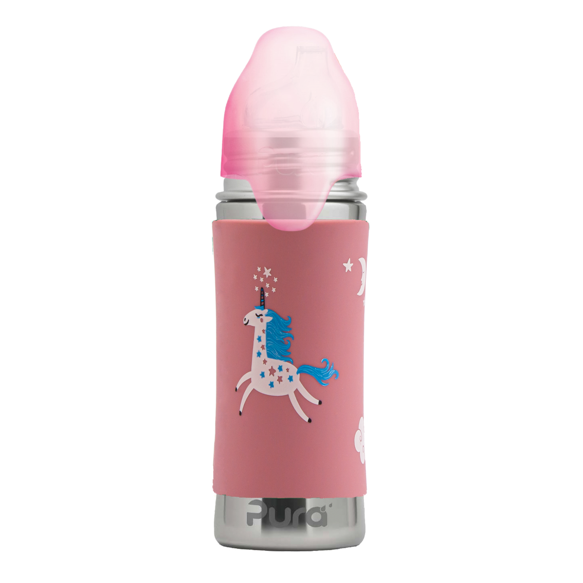 Pura Kiki Buteliukas su snapeliu 325 ml / unicorn