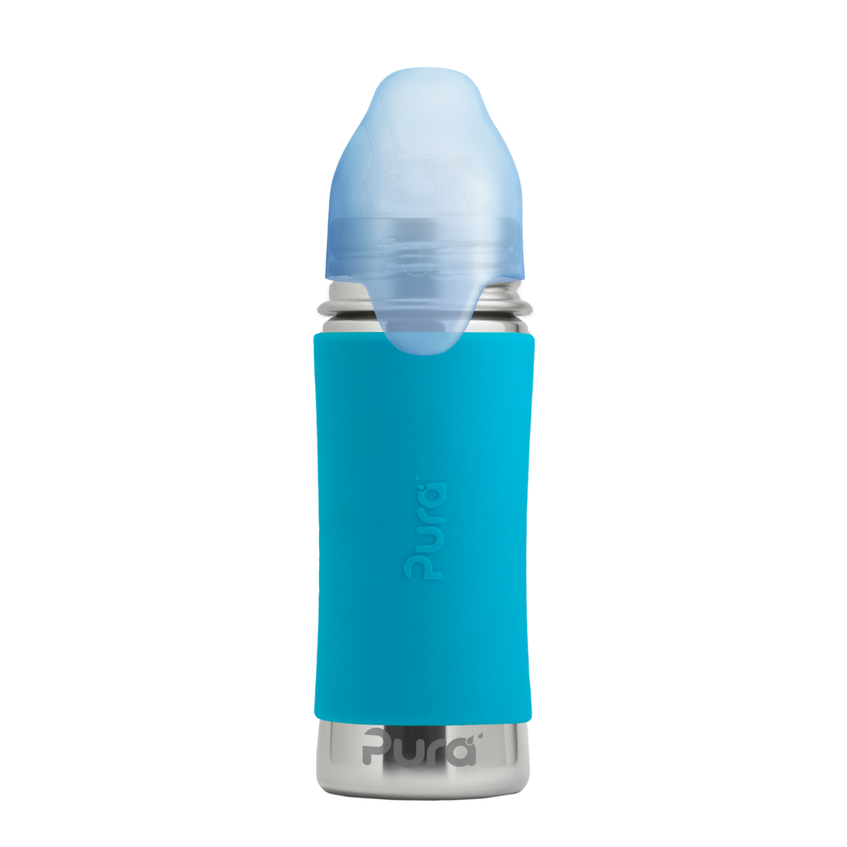 Pura Kiki Gertuvė su šiaudeliu Kiddo 325 ml / aqua