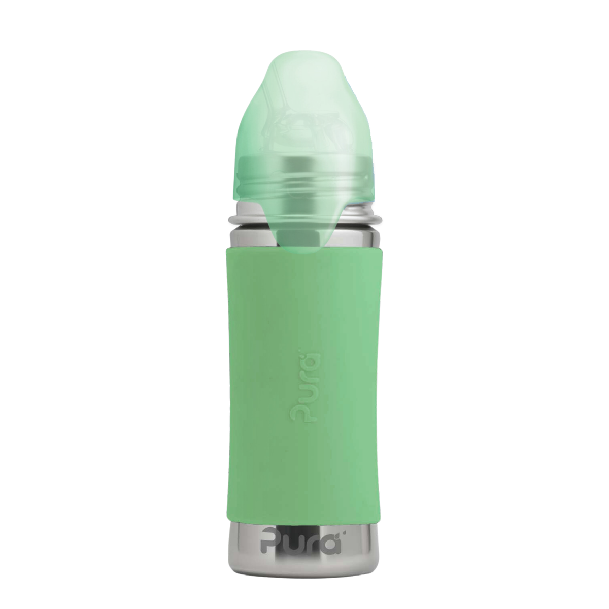 Pura Kiki Gertuvė su šiaudeliu Kiddo 325 ml / moss
