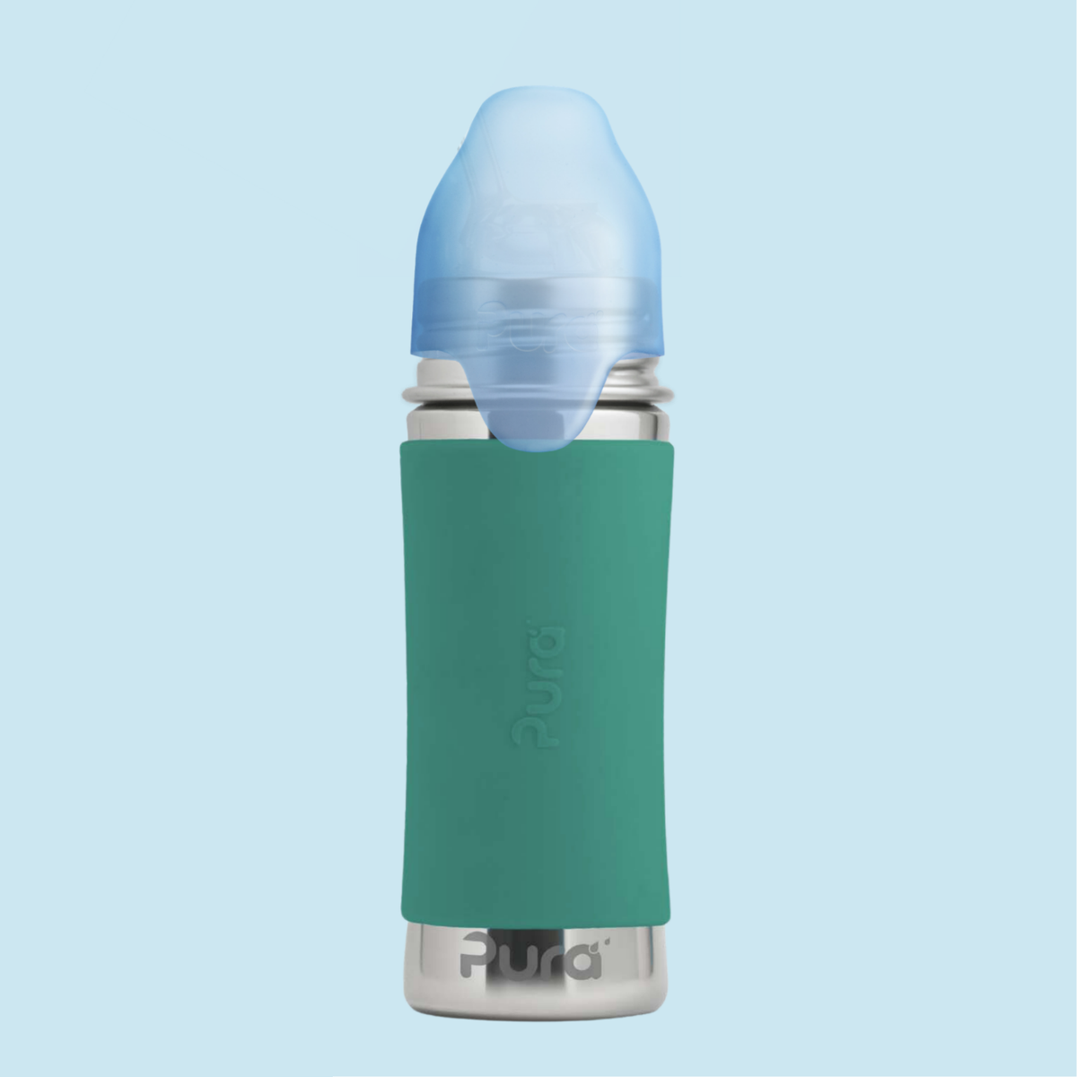 Pura Kiki Bottiglia con cannuccia Kiddo 325 ml / mint