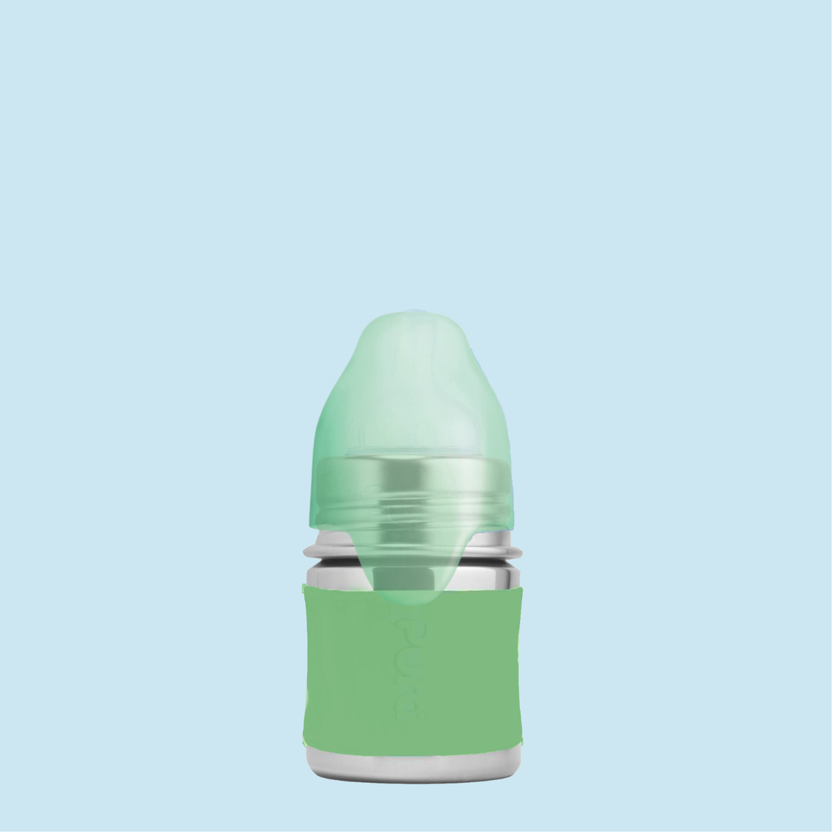 Pura Kiki maitinimo buteliukas 150 ml / moss