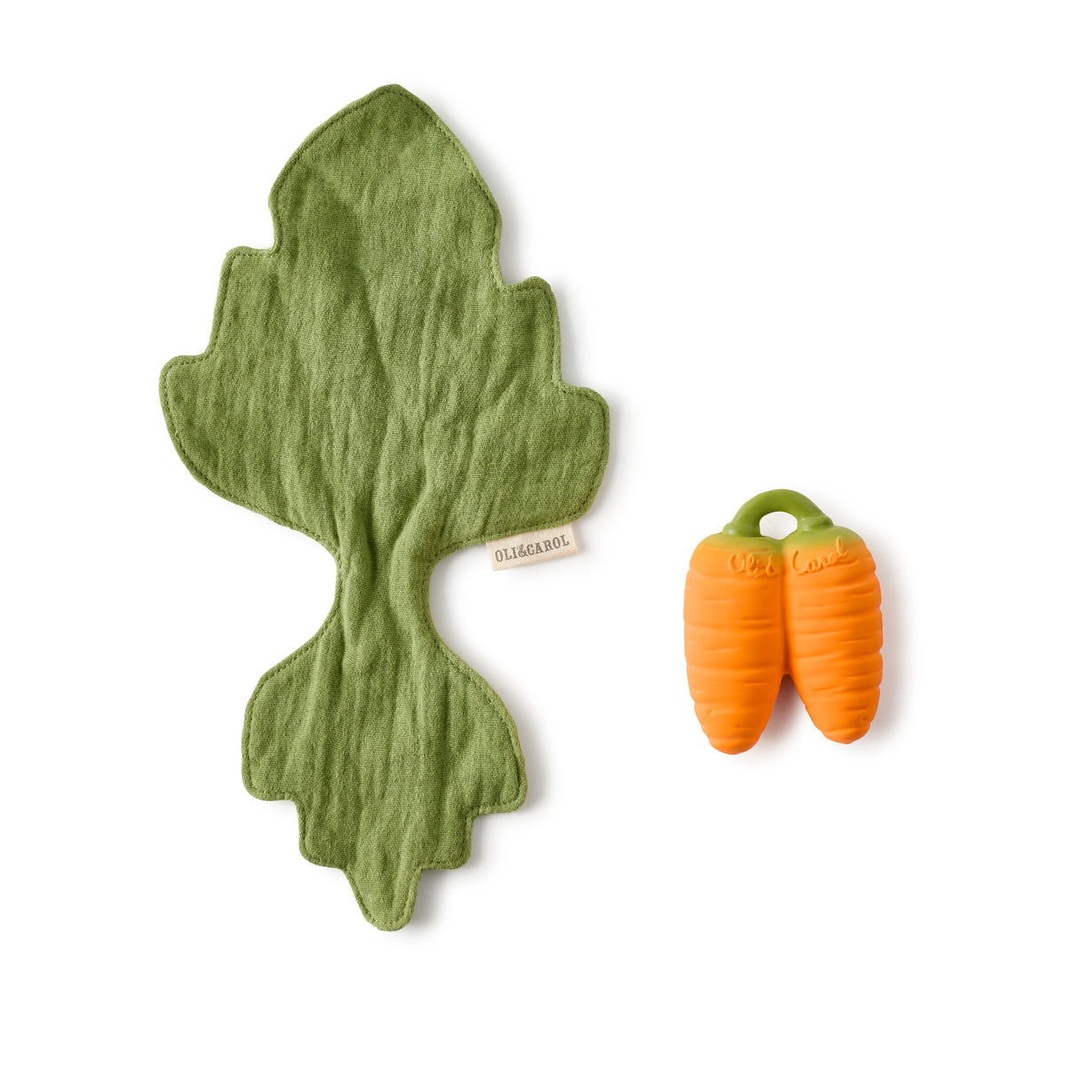 Oli&Carol® Purulelu luonnonkumia / Carrot Mini Doudou