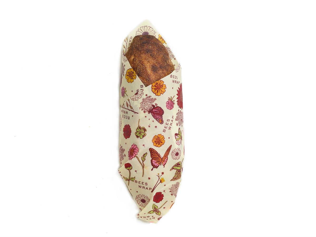 Bee's Wrap® Kasvipohjainen kestokääre leivälle, Meadow Magic