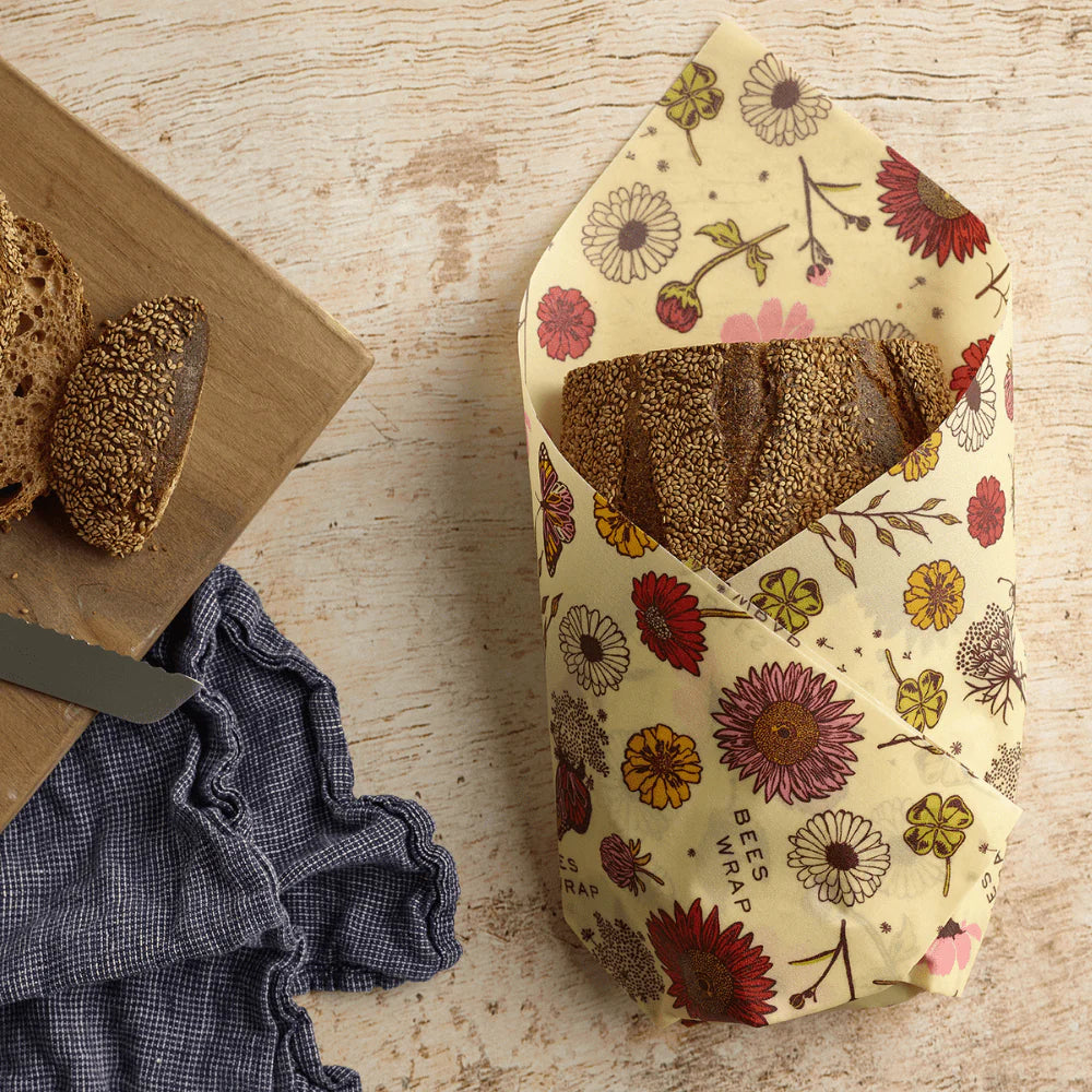 Bee's Wrap® Kasvipohjainen kestokääre leivälle, Meadow Magic