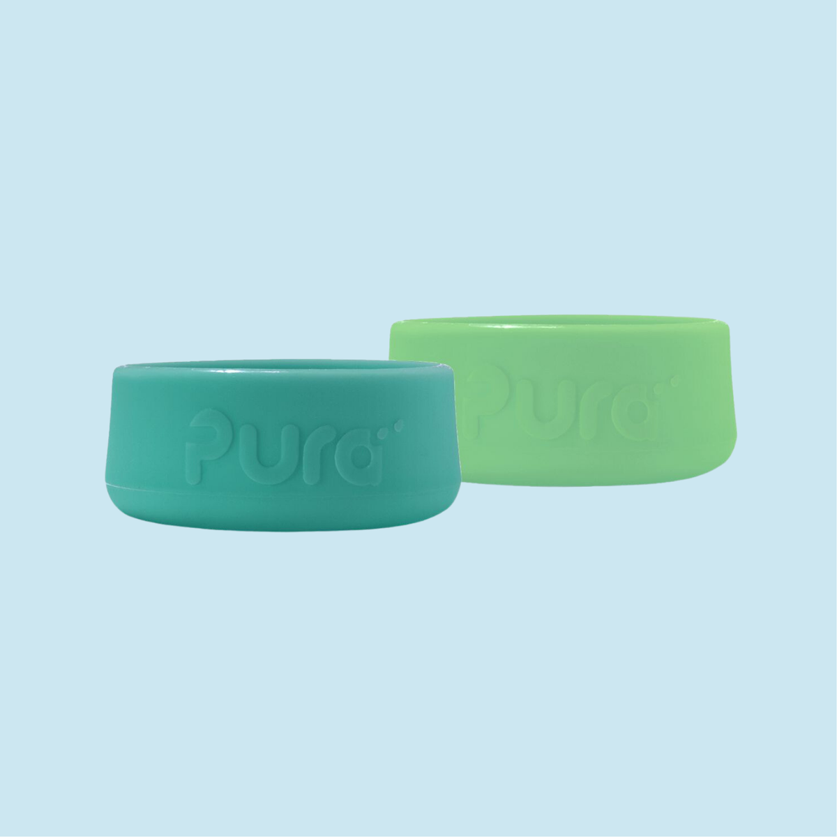 Pura Kiki pullon silikonipohjasuoja (2 kpl) / mint&moss