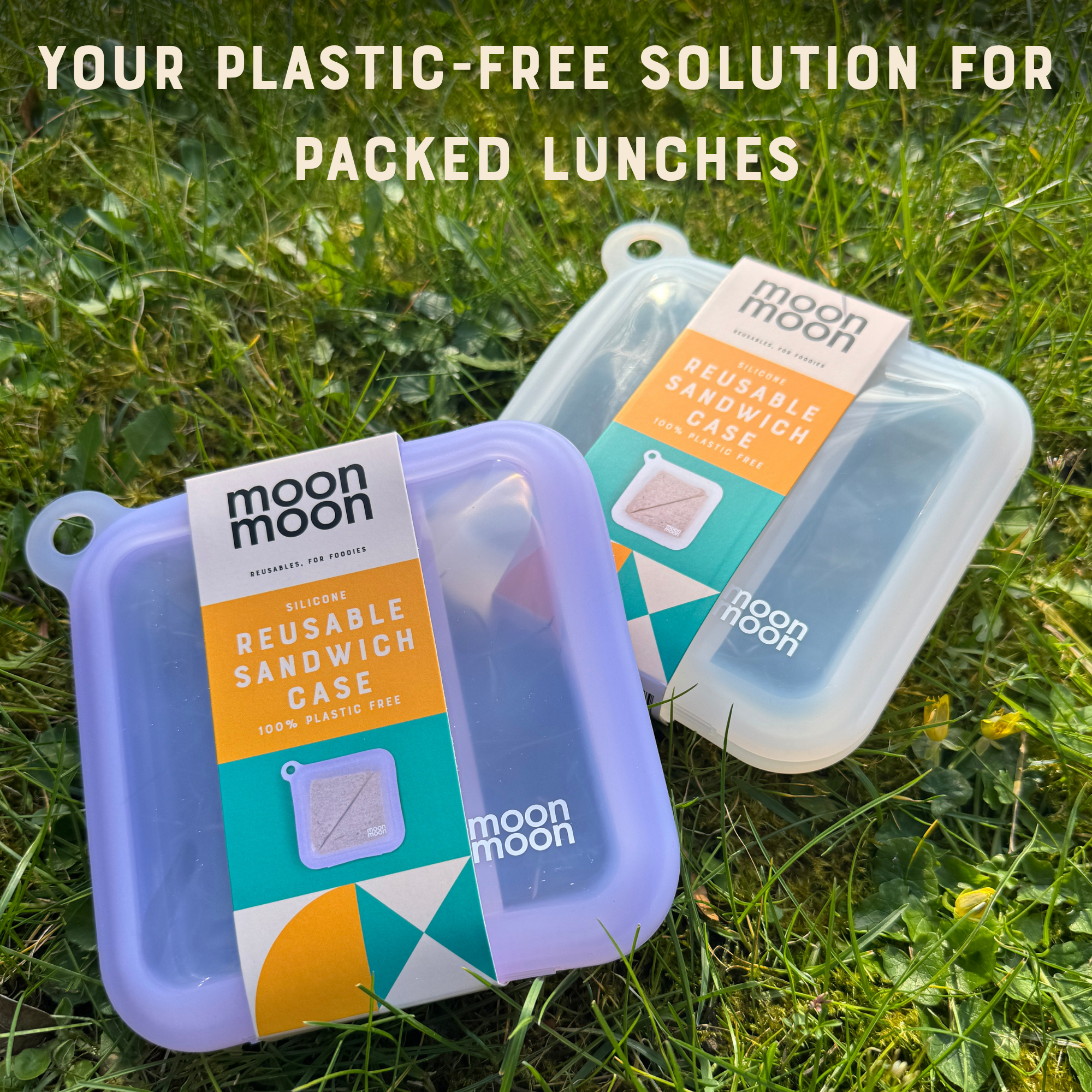 Moonmoon® Silicone Reusable Sandwich Case | Clear