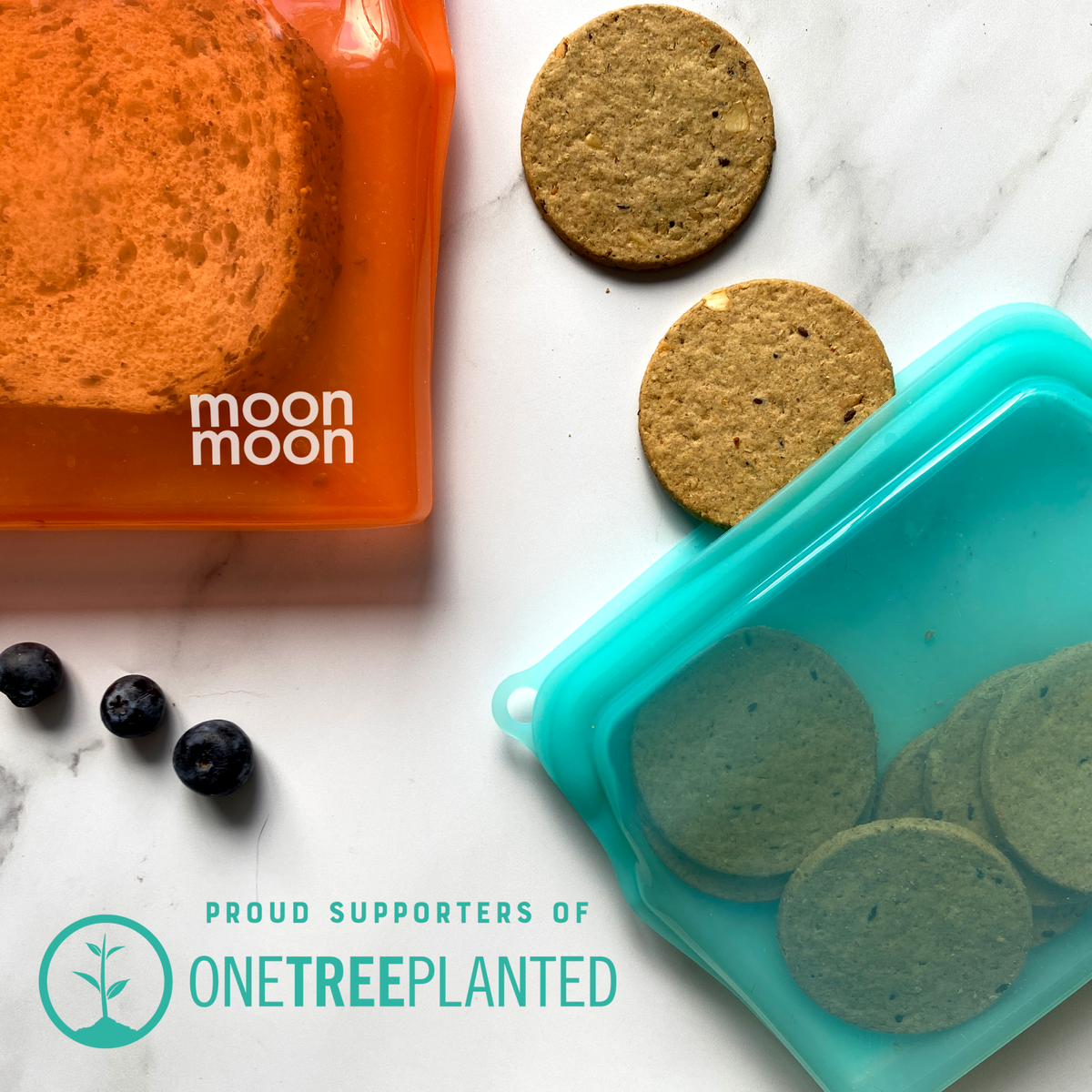 Moonmoon® Silikoniset säilytyspussit, 3 kpl